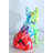 Nifao Colorful Resin French Bulldog Statue –Tall Hand-Painted Pop Art Dog Figurine with Bold Splash Design, Modern Home, Office, or Gallery Decor Accent, Durable Resin Sculpture, 15" x 8" x 16"H