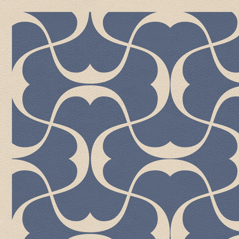 Aldo Vinyl Geometric Indoor Rug, Rectangle 1'9" x 2'8"