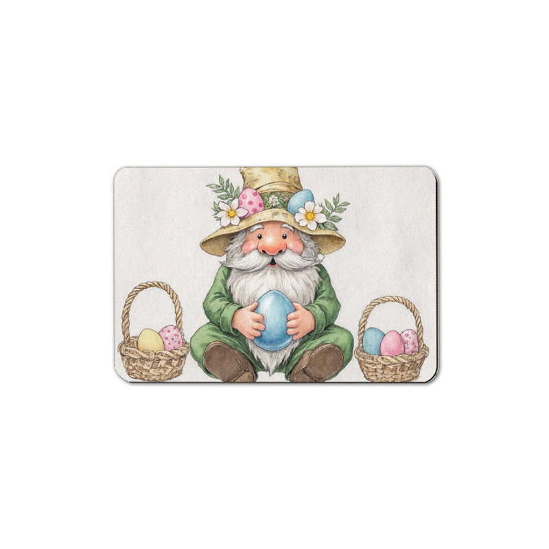 Easter Gnome with Eggs Bath Mat, 36 x 24 inch