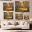 Art mural Birch Tree - Nature sur toile de peuplier faux-tremble pour salon, forêt, paysage, décoration murale pour chambre à coucher, reproduction sur toile tendue avec cadre en pin, 12 po x 18 po-1771767019