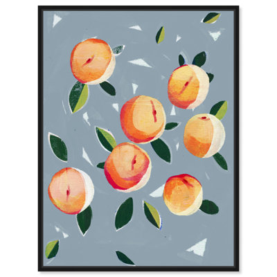 «Dusty Blue Peaches», impression sur toile