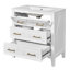 Ensemble de meuble-lavabo simple 30 po avec 3 tiroirs, meuble-lavabo autoportant avec cadre en bois, 30 po, blanc-943405361