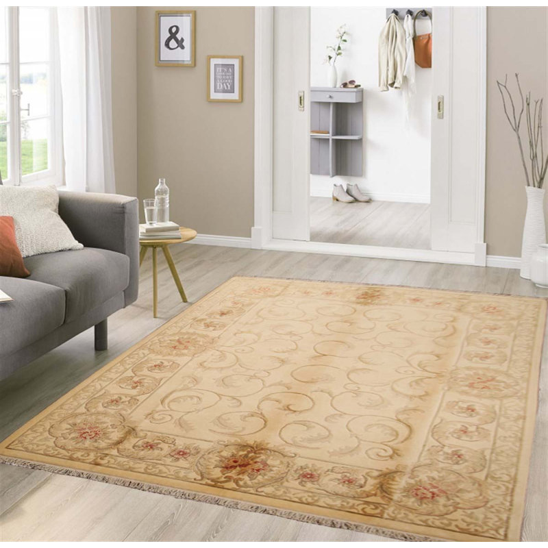 Yinka Wool Oriental Area Rug, Rectangle 3' 1" x 5'