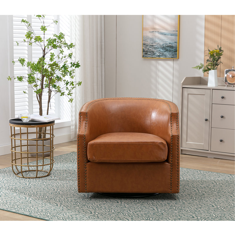 Chaise pivotante 30,5 po Pimm, Polyuréthane orange