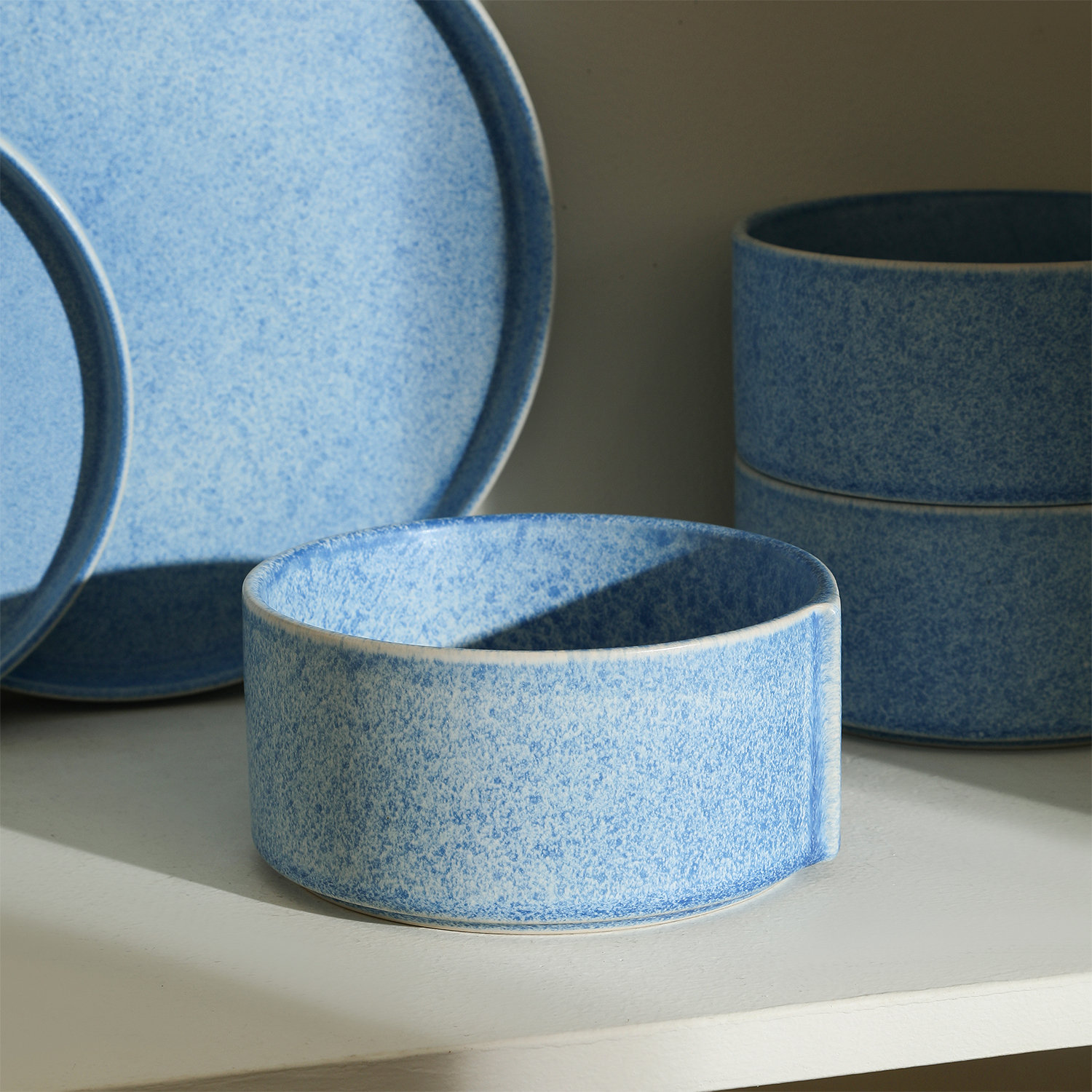 Bao Stoneware Dinnerware Set, Blue