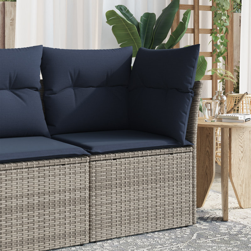 62cm Wide Patio Sofa with Cushions
