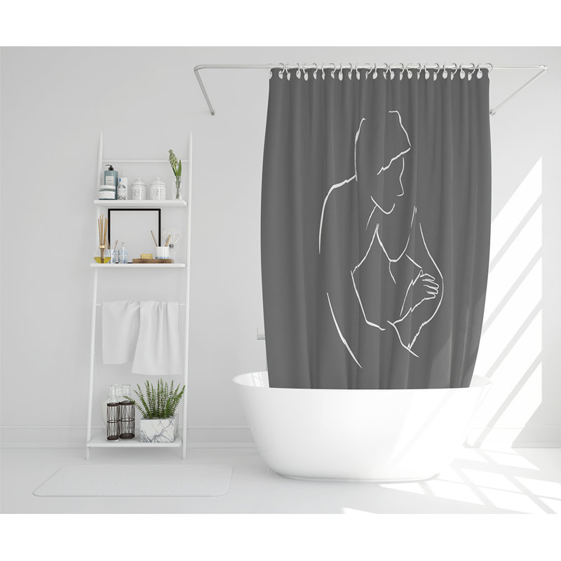 Elizbar 13 Piece Polyester Shower Curtain Set