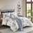 Zennia 7 Piece Seersucker Floral Comforter Set with Throw Blanket-318326967-318326966