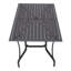 Casillas Rectangular Outdoor Garden Metal Slatted Coffee Table-1281292925