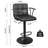 Double Needle PU Leather Height Adjustable Swivel Barstools With Back and Armrest-776664624-797610344