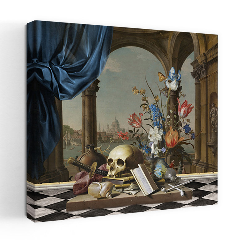 Art contemporain, art floral classique, H 36 po x l 36 po
