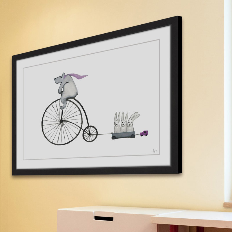 «Family Travels», reproduction encadrée, H 30 po x l 45 po x P 1,5 po