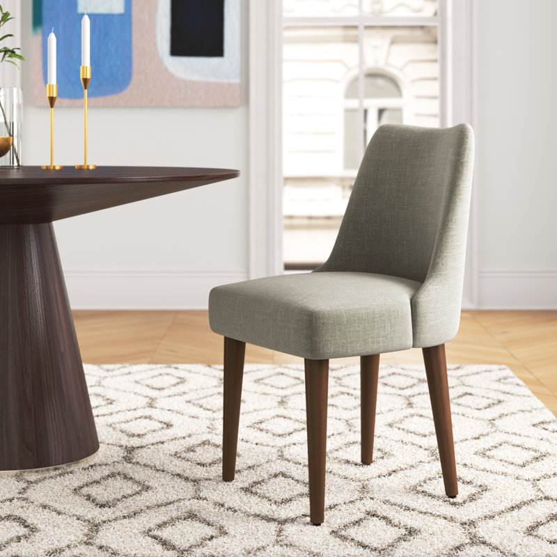 Rossetti 19.25'' H Upholstered Side Chair, Gray Polyester Blend