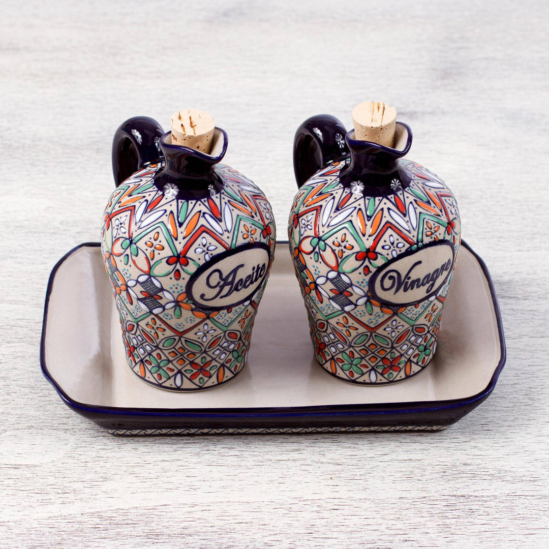 Ceramic Oil & Vinegar Cruet Set Bloomsbury Market