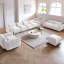 Ensemble de canapé modulaire rembourré en tissu de chenille 4 pièces Cath Kavia-869633925