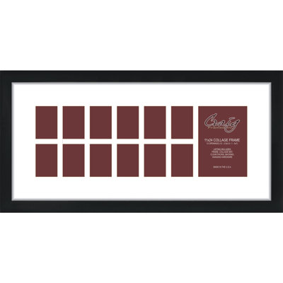 Angeleen Gallery Black Matte Picture Frame with Mat