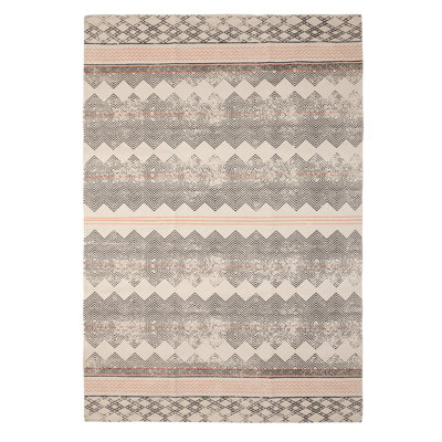 French Connection Boris Machine Washable Stonewash Printed Cotton Rugs