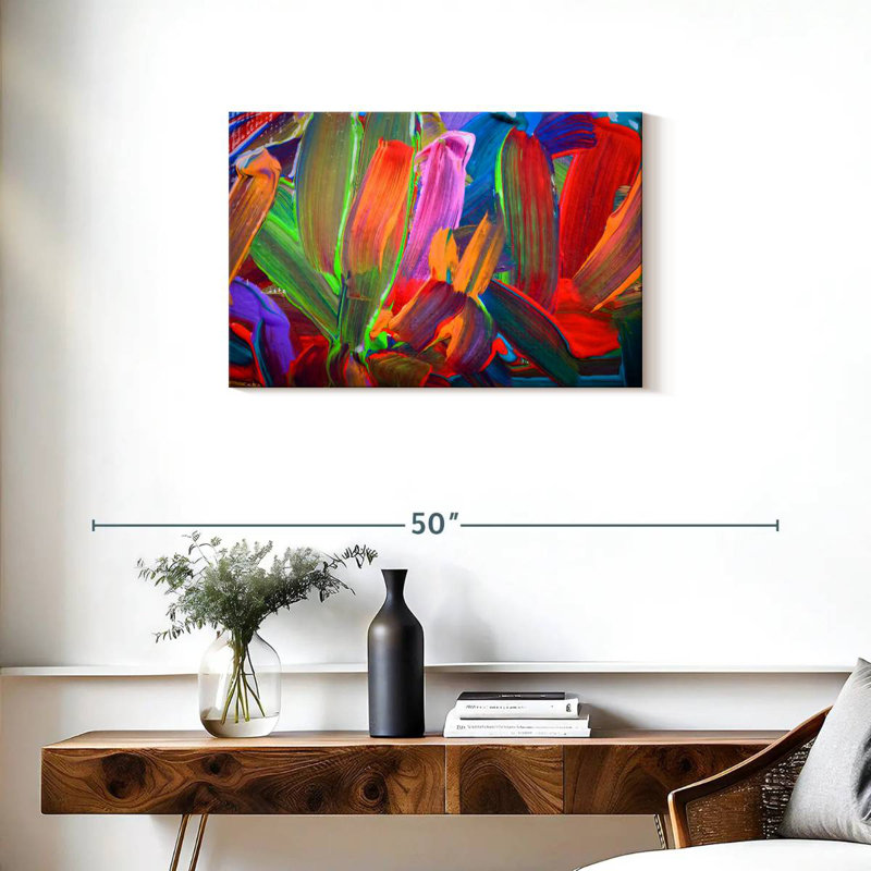 Avery Abstract Color Streaks, 20" H x 30" W