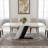 Modern White Rectangular Sintered Stone Dining Table with Z-shaped Pedestal Base-1915165441-1927470242