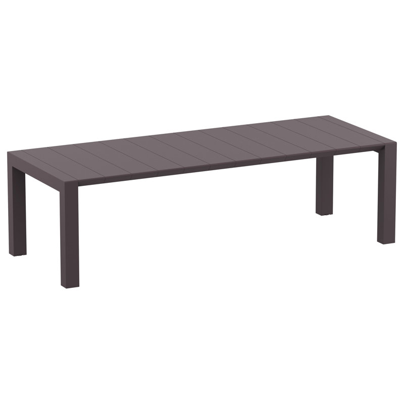 Ensemble de salle à manger rectangulaire pour 8 personnes 102 po Tomeica Aronia, Brun