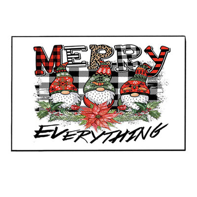  Christmas Kitchen Rugs, Christmas Gnome Kitchen Floor Mat, Non Slip Kitchen Mats for Floor,Christmas Winter Holiday Decorations