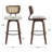 26" Upholstered Counter Height Swivel Bar Stools-125578921