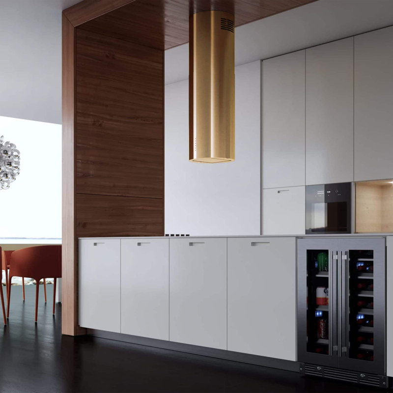 Îlot cylindrique doré 600/395 CFM Designer