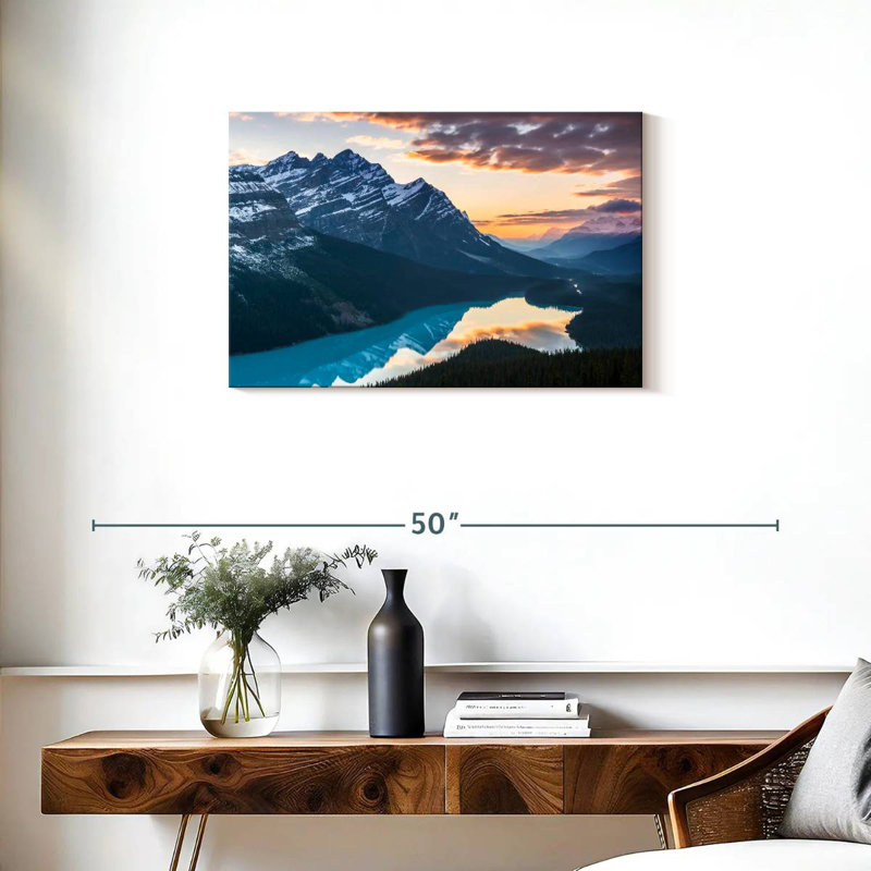 Paysage de montagne Alvord Peyto Lake, H 20 po x l 30 po