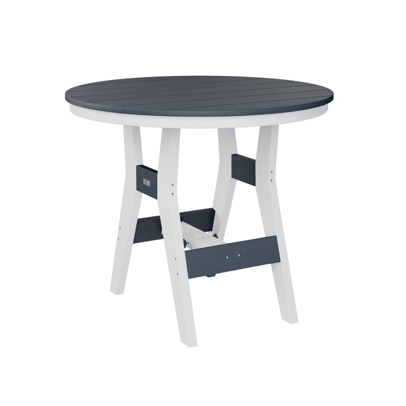 Table de bar berlinoise Berlin, Marine, H 38,87 po x l 38 po x P 38 po