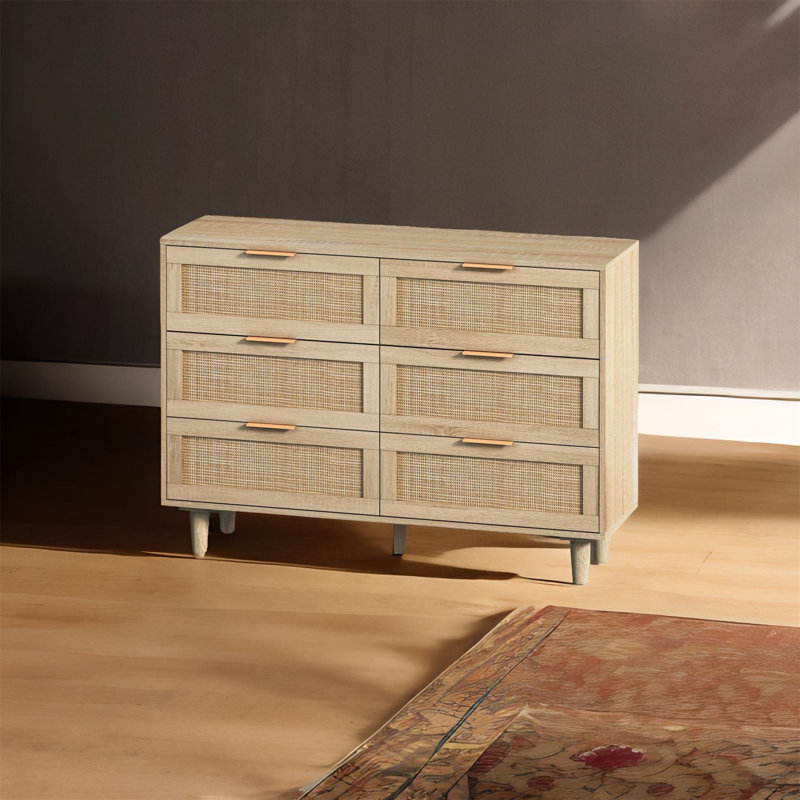 Commode 6 tiroirs 43,31 po Chonita