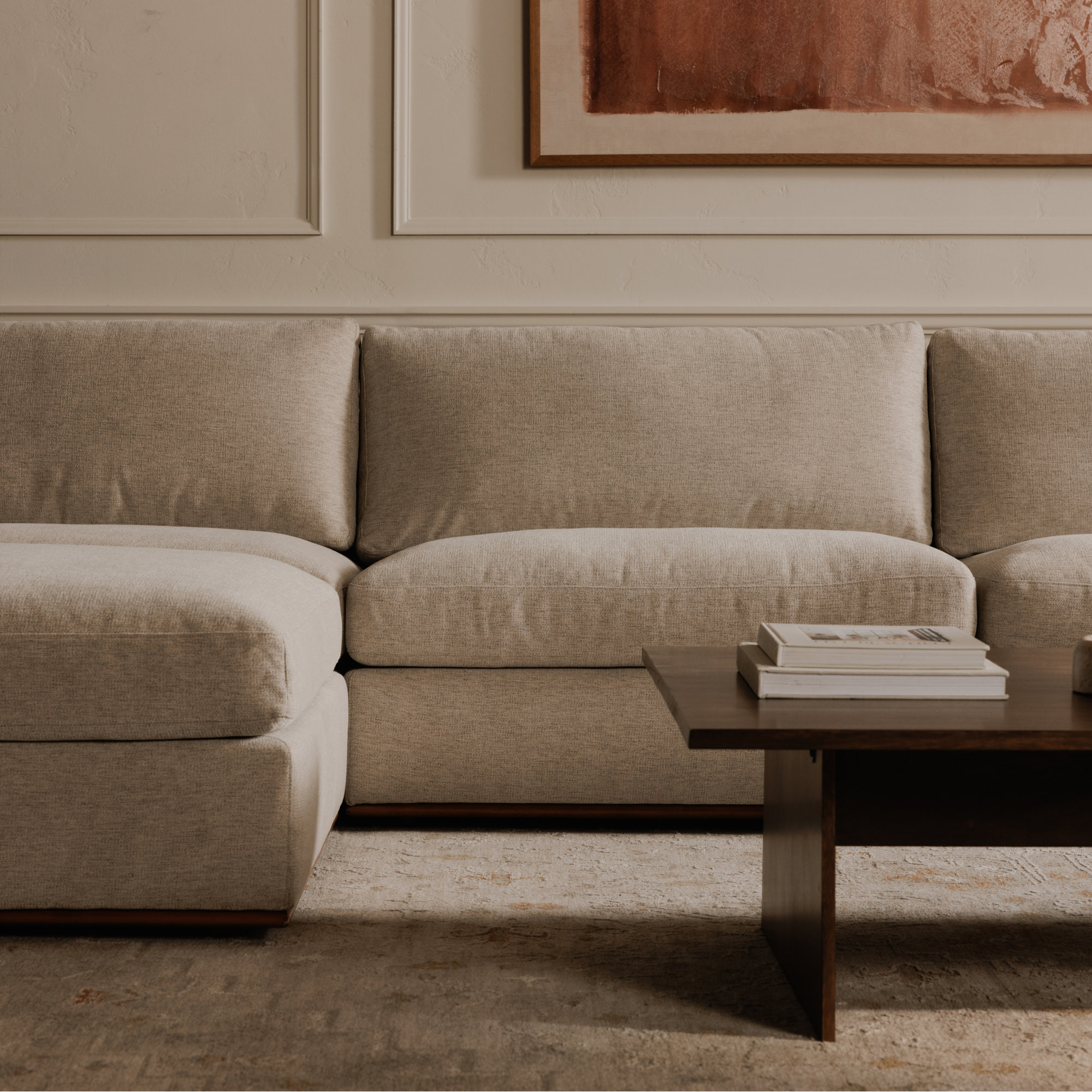 Ciano Slipper Chair, Flecked Gray