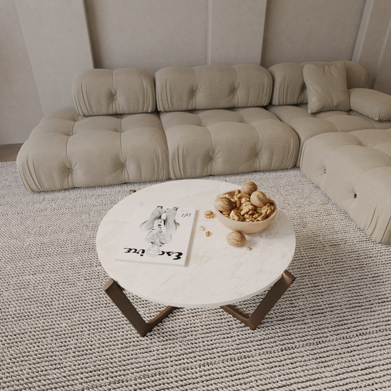 Averardo Cross Legs Coffee Table