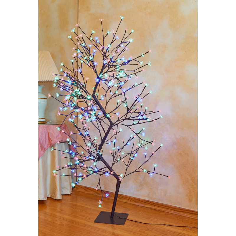 Cherry Blossom Tree Clear and RGB LED Lighted Tree