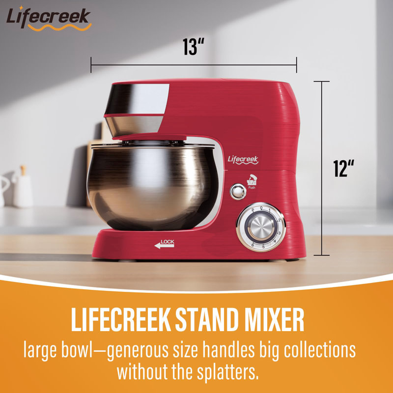 5.3 Quart Stand Mixer, Red