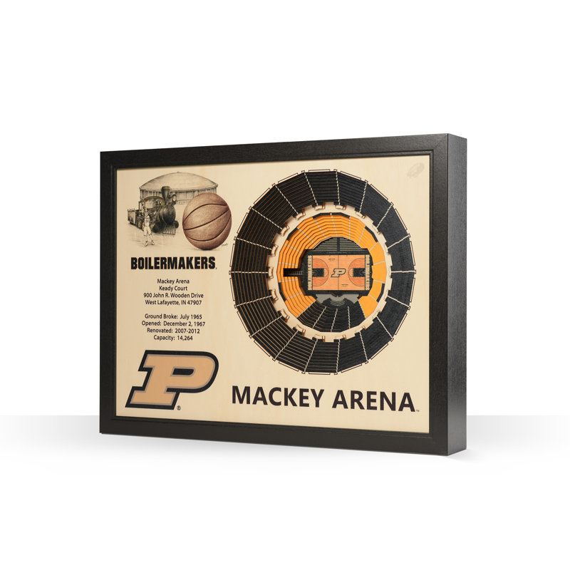 Décoration murale 25 couches NCAA, Purdue Boilermakers - Mackey Arena