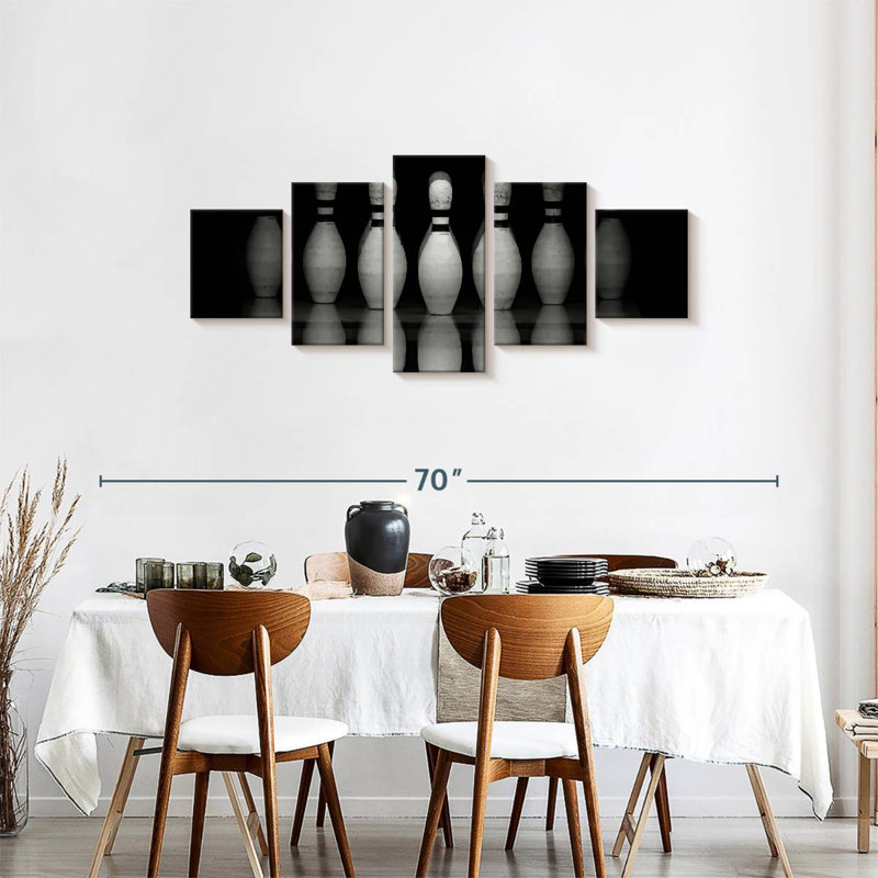 'Bowling Pins Reflection, 24" H x 55" W