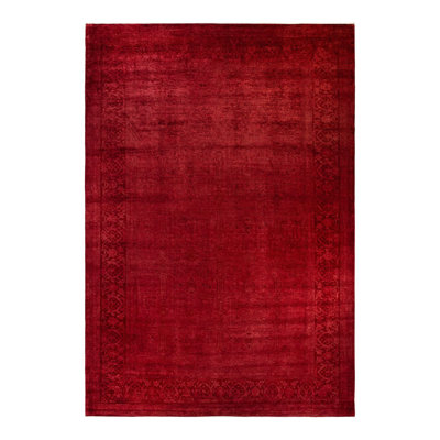 Zafira One-of-a-Kind 12' 0" X 17' 10" New Age Wool Area Rug Red