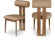 ( 2 pieces) Hyers Upholstered Back Side Chair Dining Chair