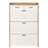 Spacious Two-Drawer Three-Fold Door Shoe Cabinet With Large Storage, Living Room Cabinet-324888641