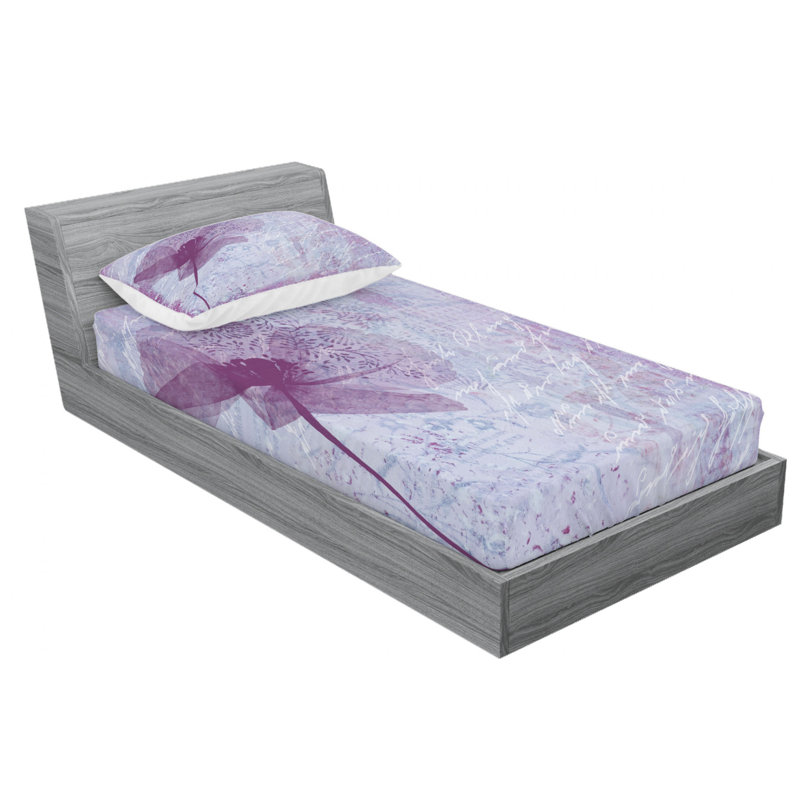 Microfiber Sheet Set, Twin Sheet Set with Fitted Sheet