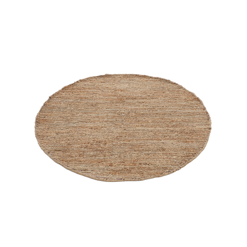 Nala Handwoven Nature Jute Beige Rug, Round 300cm