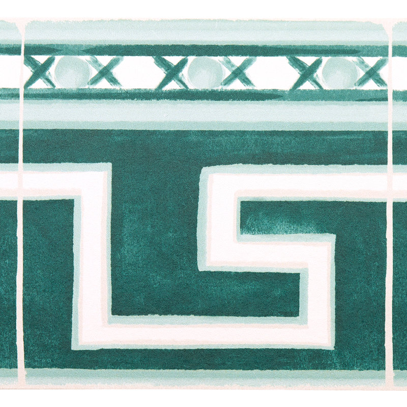 Papier peint Schumacher x Mary McDonald Azulejos, Émeraude