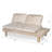 Veridian Outdoor Acacia Wood 4-Seater Sofa With Water-Repellent Cushions