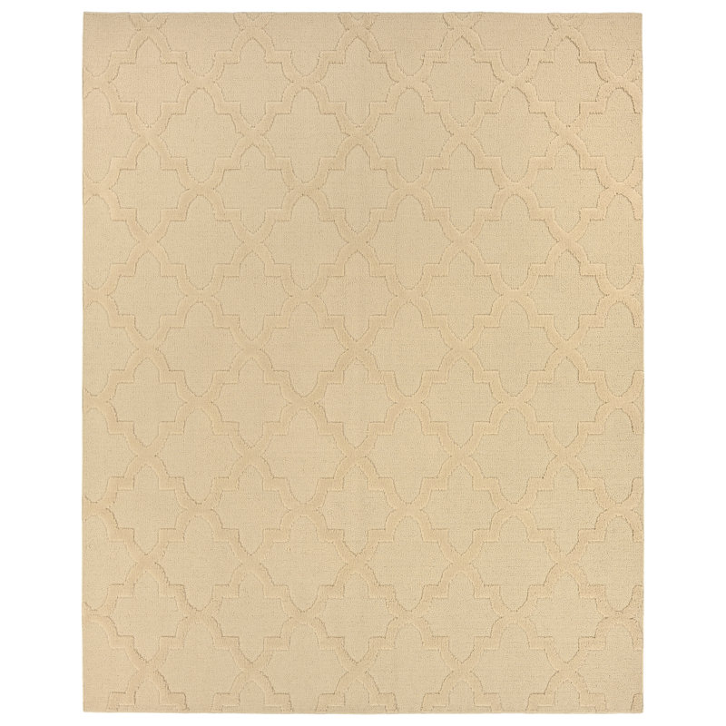 Tapis brun clair en polypropylène touffeté à la machine Nasturtium, Rectangle 12 pi x 15 pi