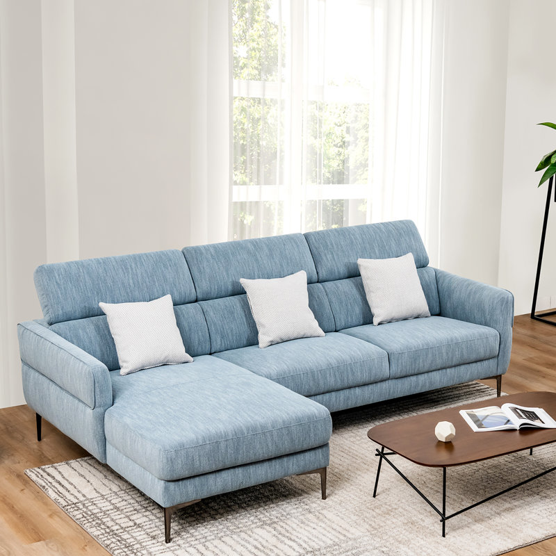 Upholstered L-Shaped Sectional Left Hand Facing