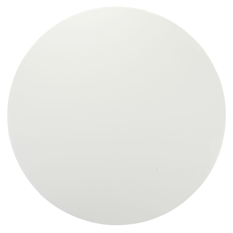Contemporary Round 43.5" White Wood Dining Table