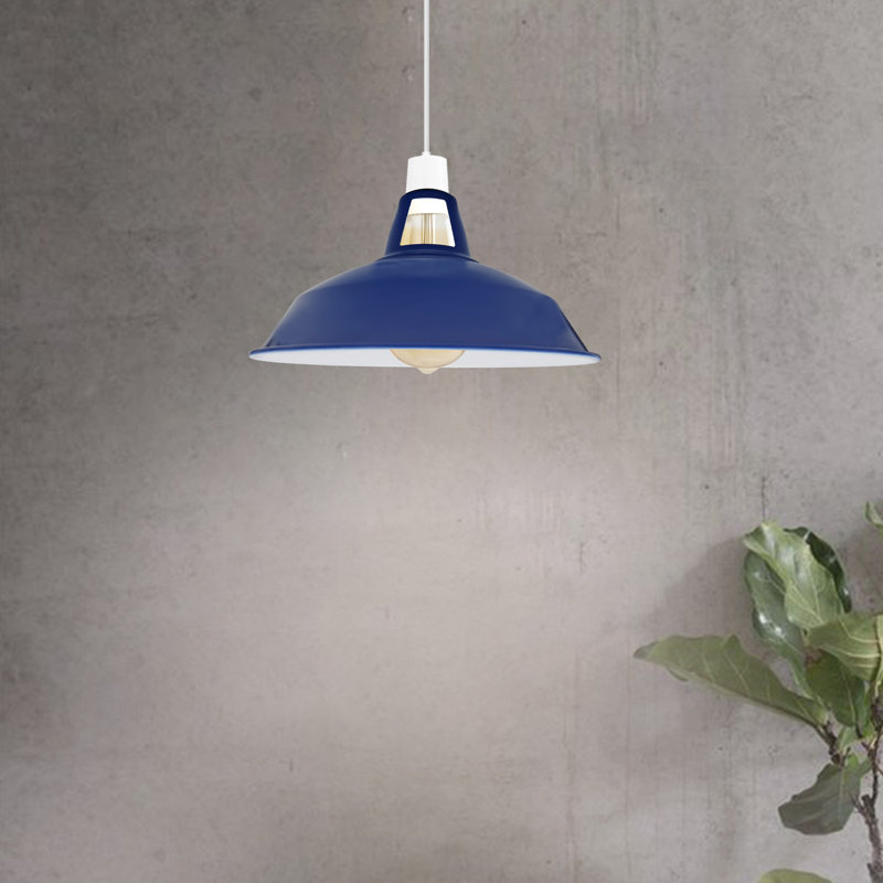 Harshaw 16cm H Metal Bowl Pendant Shade ( Uno ), Navy