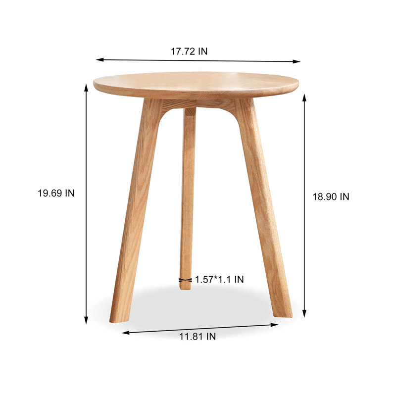 Round End Table- Small End Table Side Table Coffee Table Bedside Table Night Stand