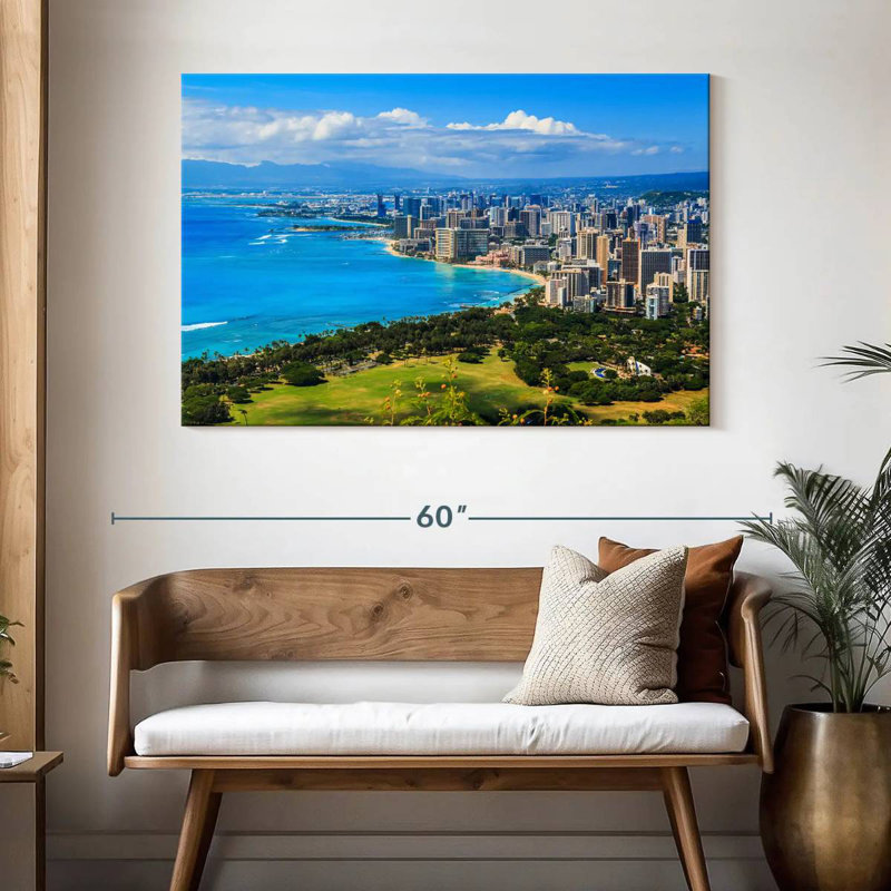 Rorry Honolulu Hotels, 32" H x 48" W