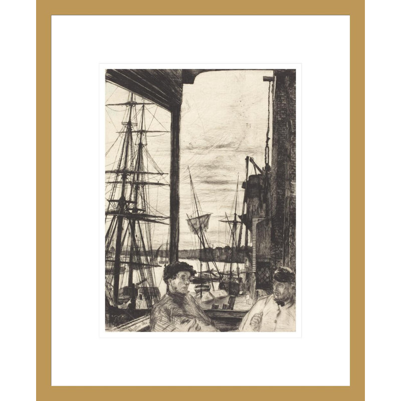 «Rotherhithe» par James McNeill Whistler, impression giclée sur cadre, H 16,75 po x l 13,74 po